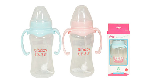 愛(ài)兒得樂(lè)280ml寬口PP帶柄自動(dòng)奶瓶