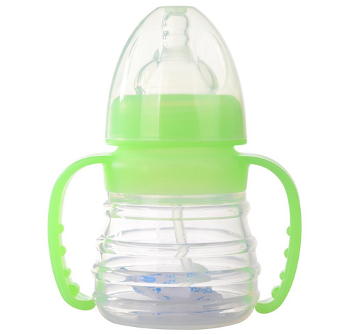 矽利康硅膠淺綠色奶瓶