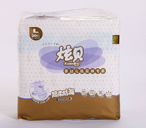 炫貝超柔防漏嬰幼兒紙尿褲L號