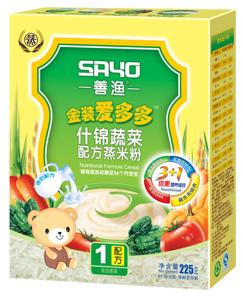 善漁金裝愛多多什錦蔬菜配方蒸米粉