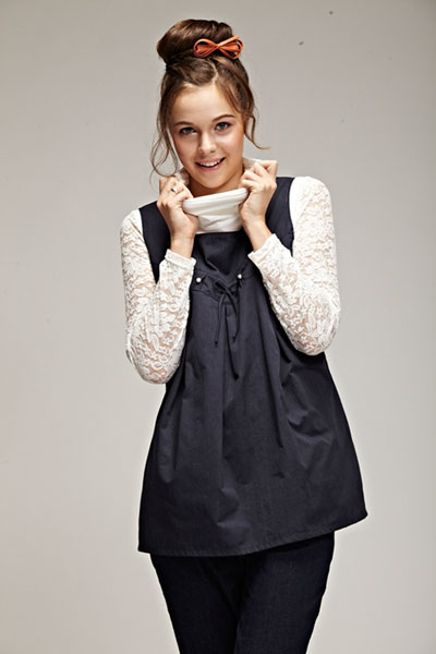 添茜黑色防輻射孕婦服