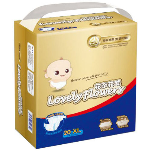 Aptamil花親花愛特級(jí)綿柔金銀花紙尿褲XL20