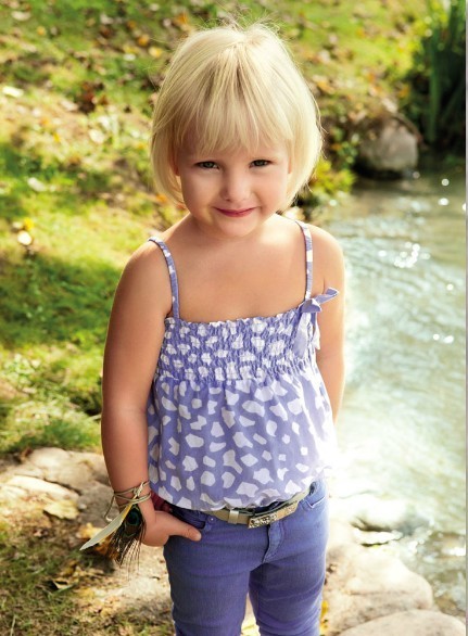 美孩子小淑女碎花連衣套裝