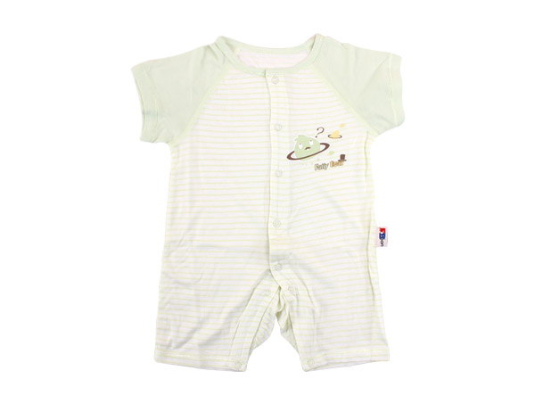 肥仔豆短袖全開(kāi)連體衣