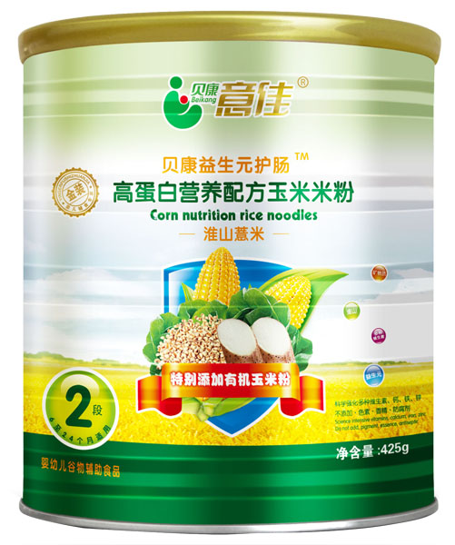 貝康意佳淮山薏米高蛋白營養(yǎng)配方玉米米粉2段罐裝