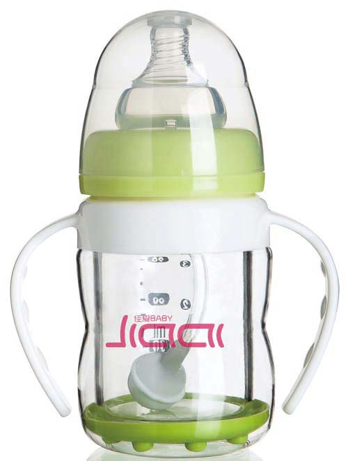 佳愛(ài)防爆玻璃奶瓶(寬口徑)180ml
