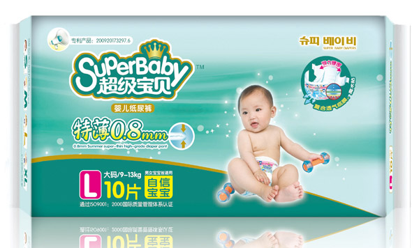 超級寶貝特薄嬰兒紙尿褲L10