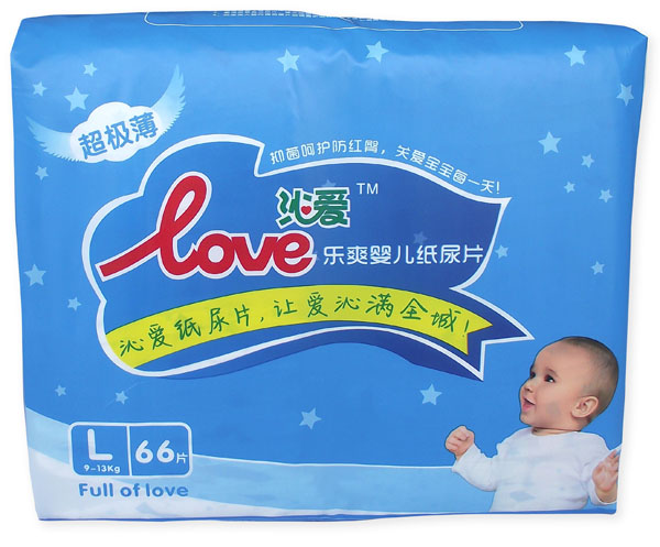 沁愛樂爽嬰兒紙尿片L66片