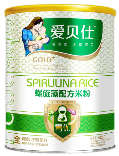 愛(ài)貝仕螺旋藻胃優(yōu)配方米粉