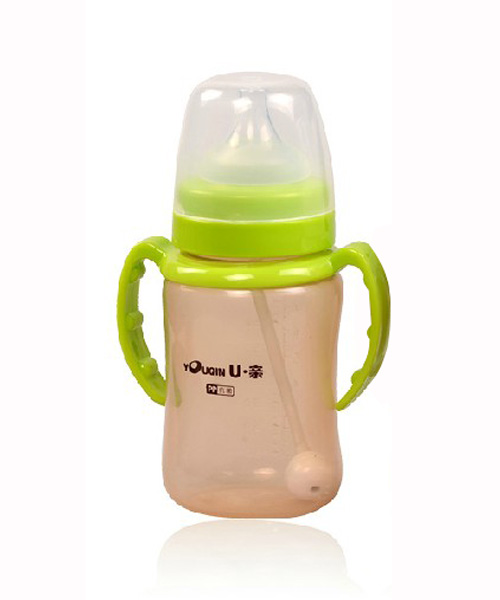 U親A369帶柄自動奶瓶240ml