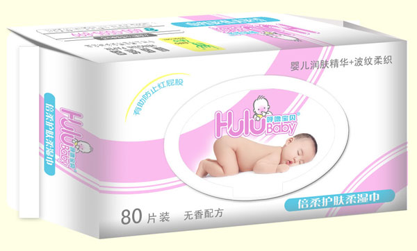 呼嚕寶貝倍柔護(hù)膚柔濕巾80片