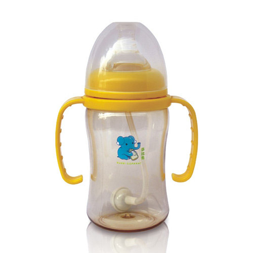 多比象嬰兒自動奶瓶黃色
