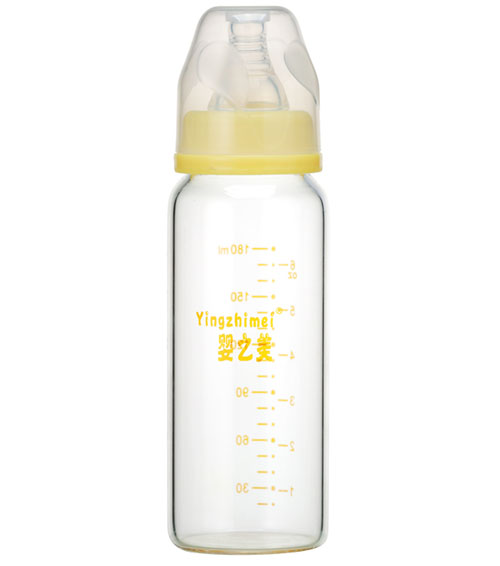 嬰之美標口高硼硅玻璃奶瓶180ML