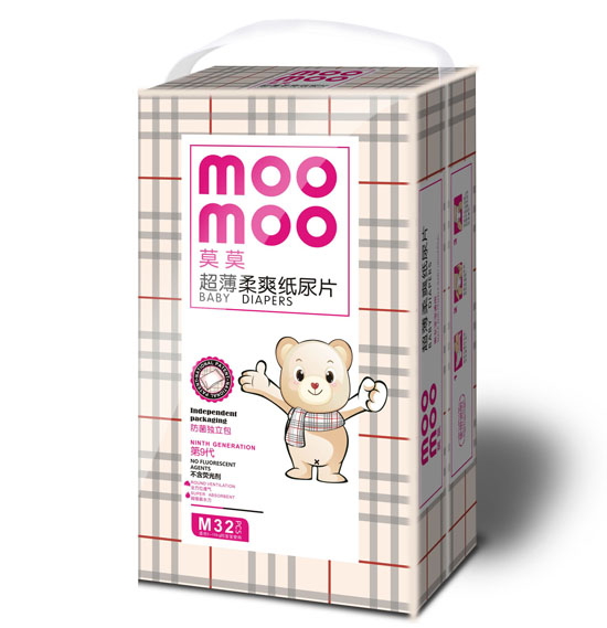 莫莫超薄柔爽紙尿片M碼中包裝