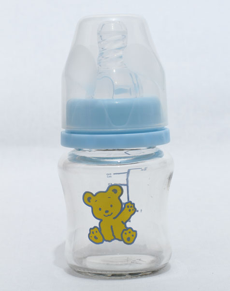 新兒寶標(biāo)口60ml圓弧玻璃護(hù)理瓶