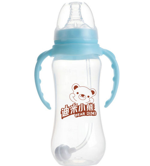 迪米小熊標口有柄自動PP奶瓶300ml