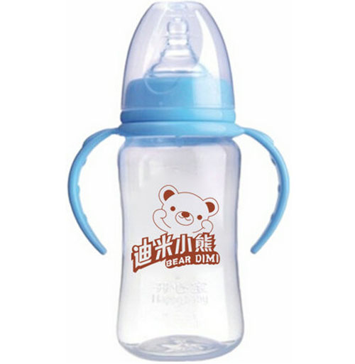 迪米小熊寬口有柄自動(dòng)PP奶瓶300ml