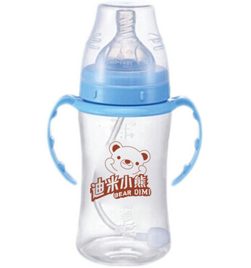 迪米小熊寬口有柄自動(dòng)PP奶瓶180ml