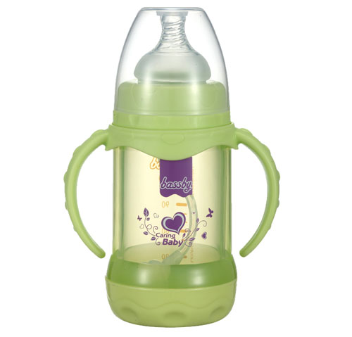 貝斯比寬口小防爆晶鉆玻璃奶瓶160ml