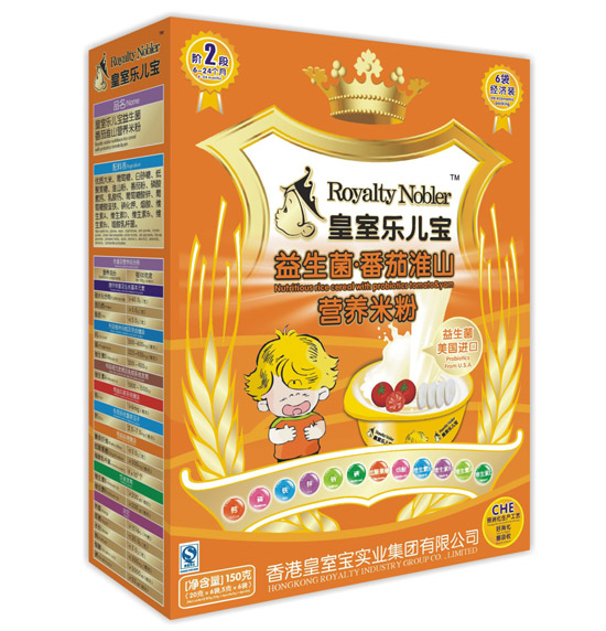 皇室樂(lè)兒寶益生菌番茄淮山營(yíng)養(yǎng)米粉150克