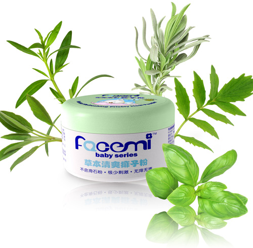 花成美草本清爽痱子粉瓶子