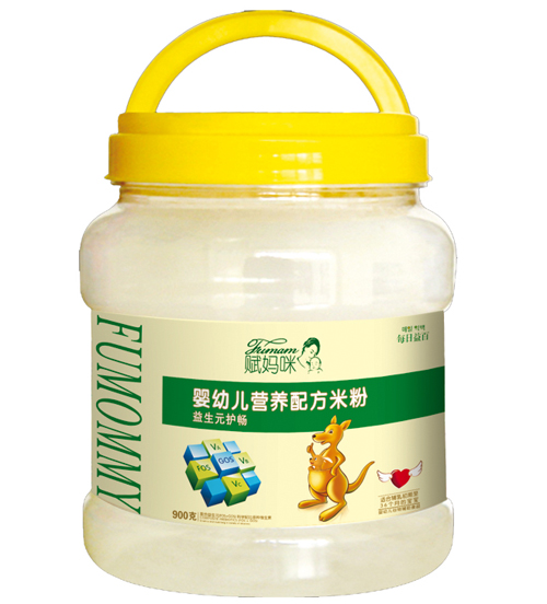 賦媽咪益生元護(hù)腸嬰幼兒米粉桶裝全段