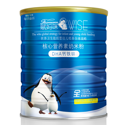 賦媽咪DHA鈣鐵鋅核心營養(yǎng)素奶米粉全段