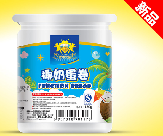 金盾愛(ài)嬰椰奶蛋卷餅干桶裝