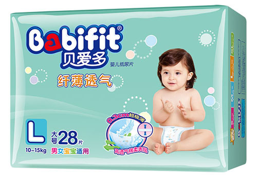 貝愛(ài)多纖薄透氣紙尿片L碼26片