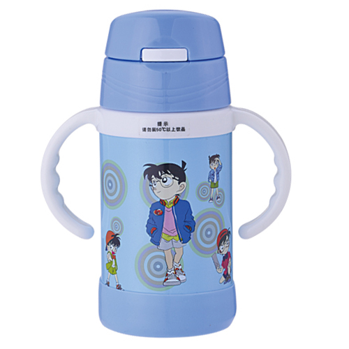 天使貝貝棒棒糖帶手柄兒童水杯藍色