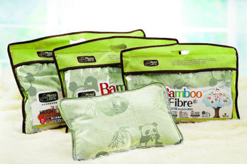 諾親小屋竹纖維成長(zhǎng)型熊貓嬰幼健康枕NB碼