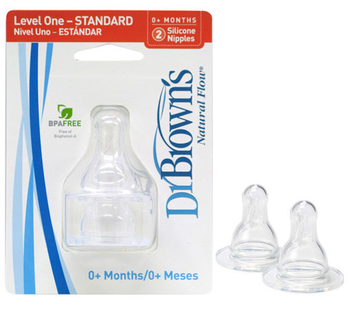 布朗博士流量1標(biāo)準(zhǔn)奶嘴(2個(gè)裝)