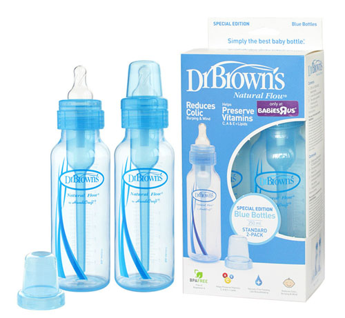 布朗博士彩色標準PP奶瓶對裝藍色