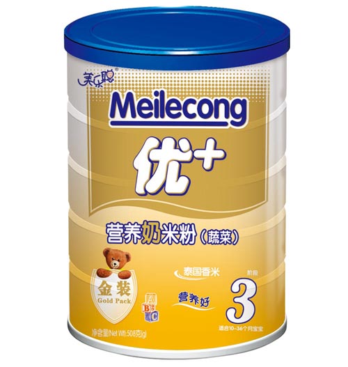 美樂聰蔬菜營(yíng)養(yǎng)奶米粉3段