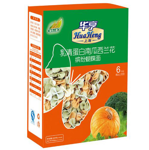 華亨乳清蛋白南瓜西蘭花繽紛蝴蝶面