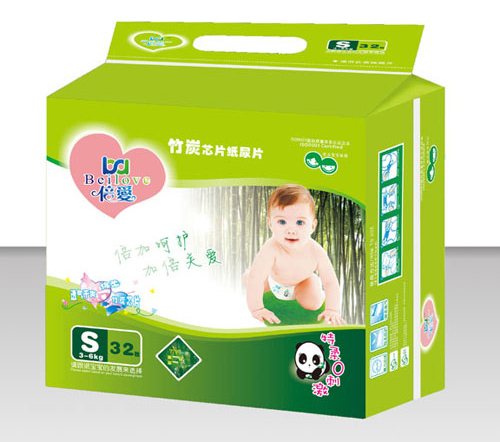 倍愛(ài)特柔超薄竹炭芯片紙尿褲L碼(小包裝)