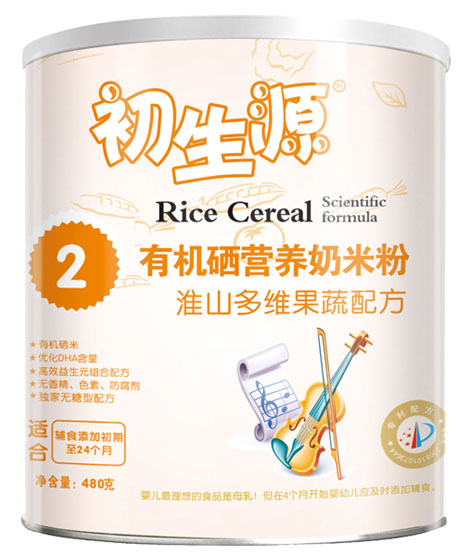 初生源淮山多維果蔬有機(jī)硒奶米粉2段