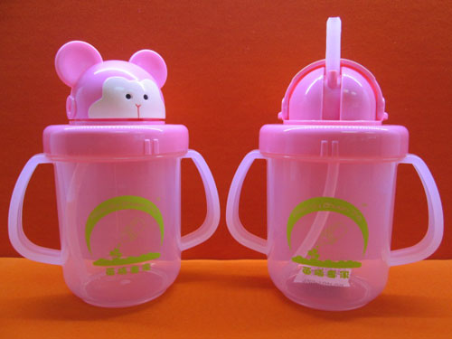 苗哺專家雙耳滑蓋嬰兒訓(xùn)練水杯