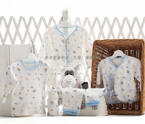 美親嬰兒上衣藍(lán)色