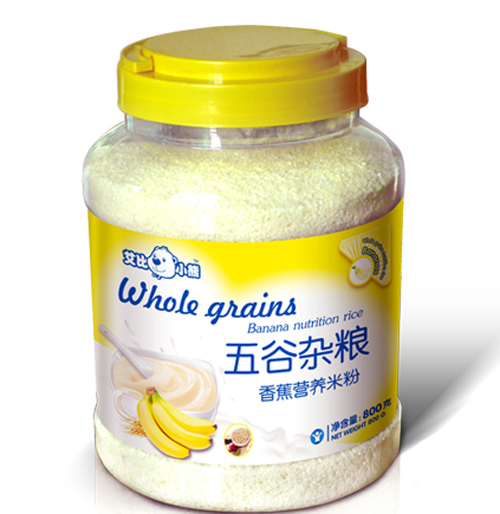 艾比小熊五谷雜糧香蕉營(yíng)養(yǎng)米粉