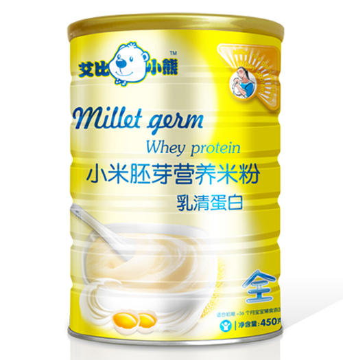 艾比小熊乳清蛋白小米胚芽米粉全段聽裝