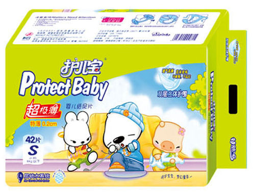 護(hù)兒寶超級(jí)薄嬰兒紙尿片S碼42片