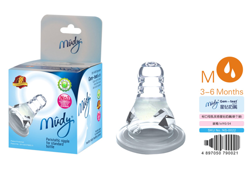 麥地標口母乳實感星鉆奶嘴(單個裝)M流量