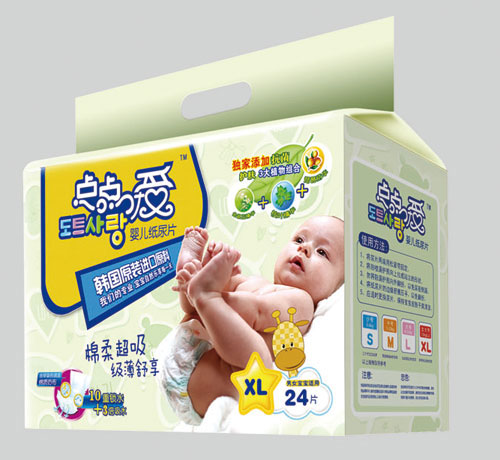 點(diǎn)點(diǎn)愛(ài)綿柔超吸嬰兒紙尿片XL碼