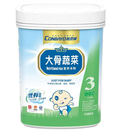 聰貝優(yōu)大骨蔬菜卜營養(yǎng)米粉3段聽裝