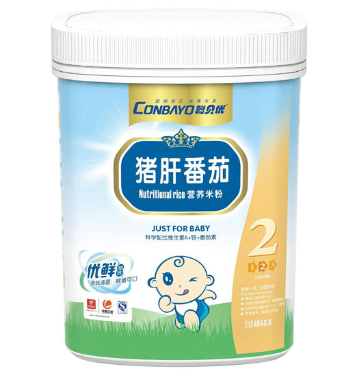 聰貝優(yōu)豬肝番茄營(yíng)養(yǎng)米粉2段聽裝