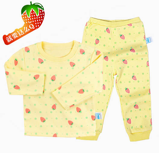 貝茜蒂黃色草莓純棉內衣套裝