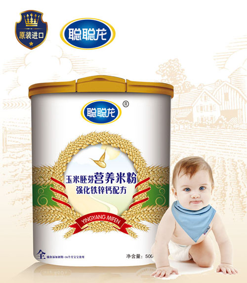 聰聰龍強化鐵鋅鈣配方玉米胚芽米粉全段