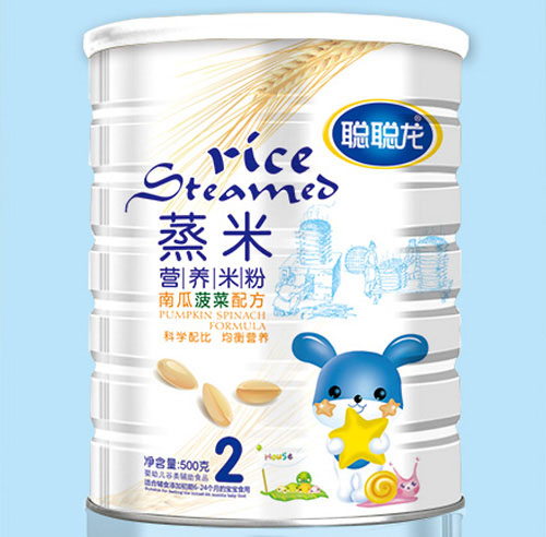 聰聰龍南瓜菠菜配方蒸米營養(yǎng)米粉2段聽裝