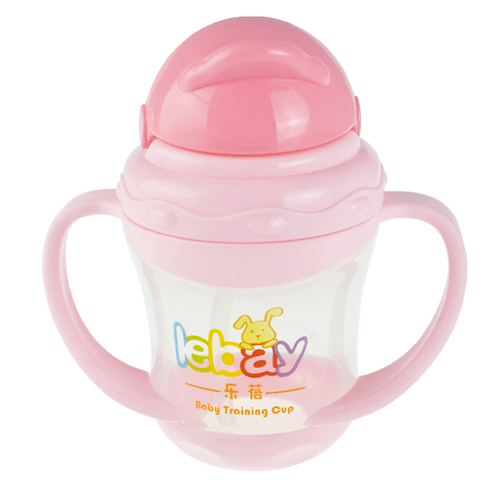 樂(lè)蓓嬰幼兒學(xué)飲杯6915白粉紅色